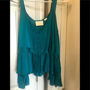 Anthropology Maeva silk top
